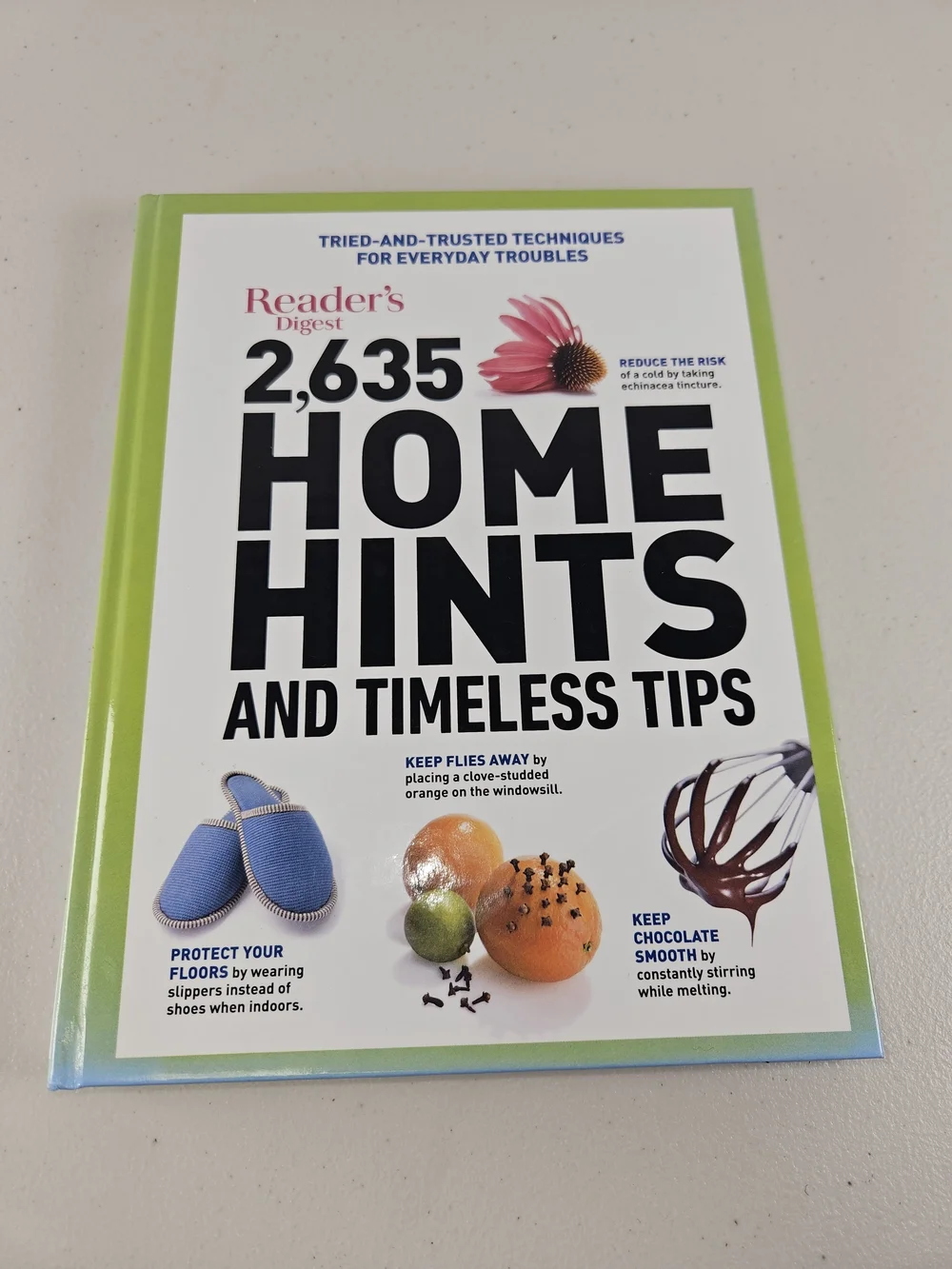 Reader's Digest 2,635 Home Hints and Timeless Tips - Green Cover